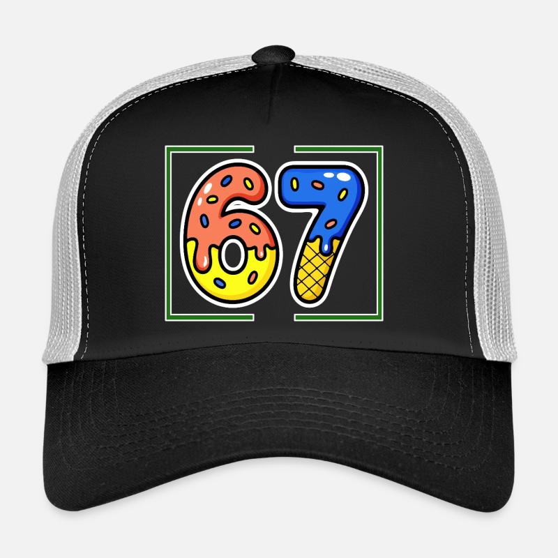 Sixty-seven, 67, 6, 7 Trucker Cap