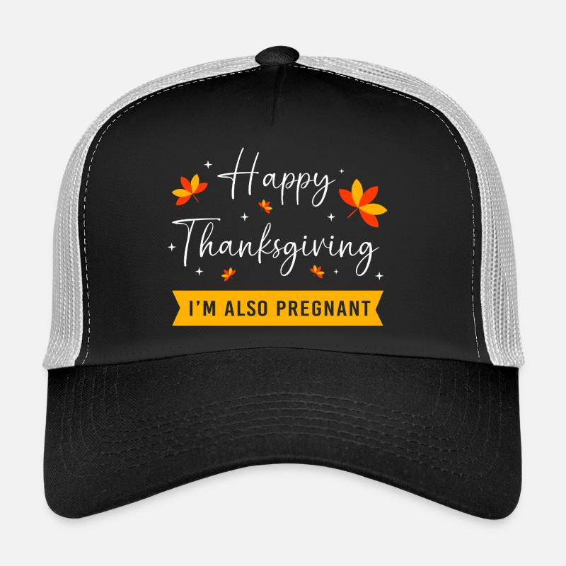 Thanksgiving Gender Reveal Werdende Mutter Trucker Cap