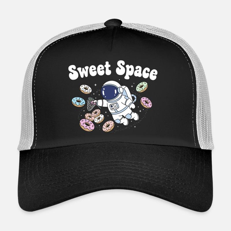 Voyage dans l’espace sucré avec des beignets Casquette trucker 