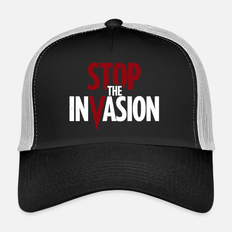 Stop The Invasion Against Aggression Trucker Cap
