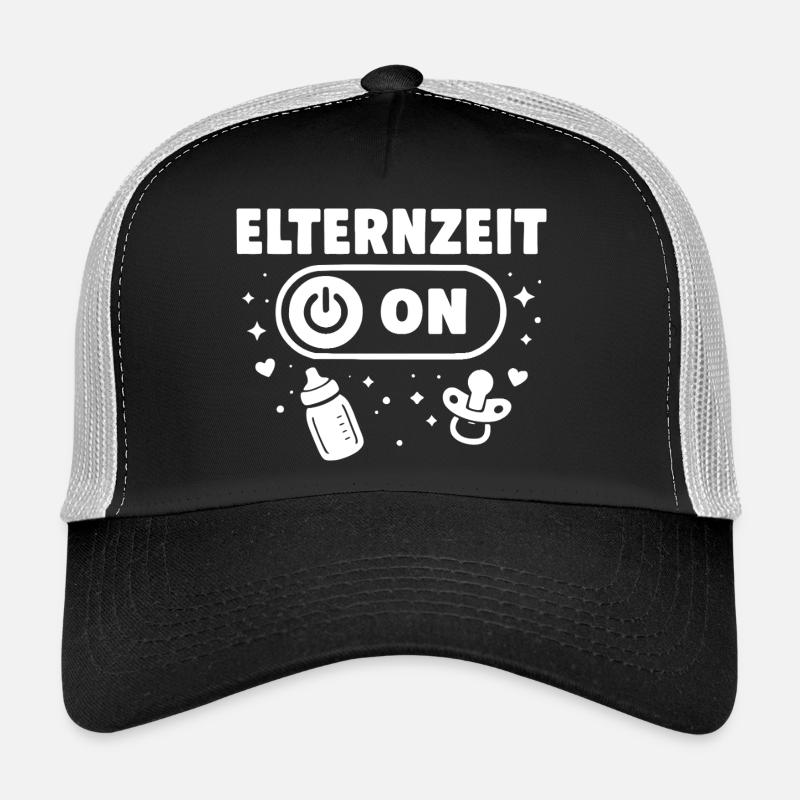 Elternzeit On - Baby - Trucker Cap - Schwarz/Steingrau