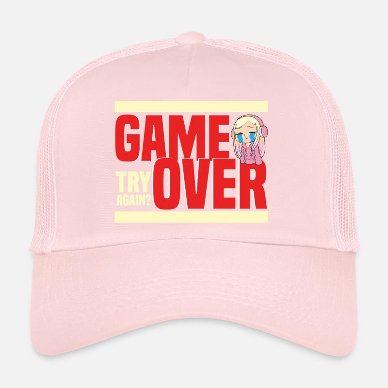 Game Over Retro Humor Noch Mal? Trucker Cap