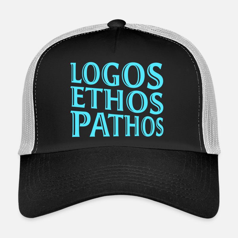 Logos Ethos Pathos Rhetoric Philosophy Student Trucker Cap