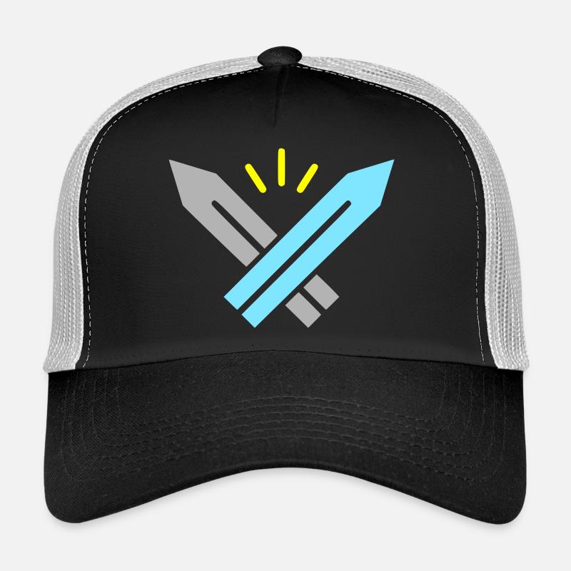 Pixel Swords RPG Gaming Rétro Vector Casquette trucker 