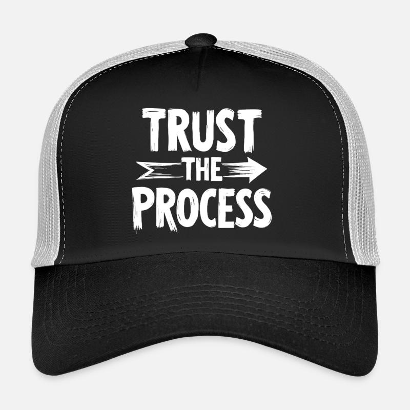 Faites confiance au lettrage avec le graphique en flèche Casquette trucker 