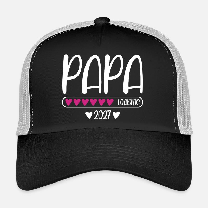 Dad 2027 loading heart loading bar Trucker Cap