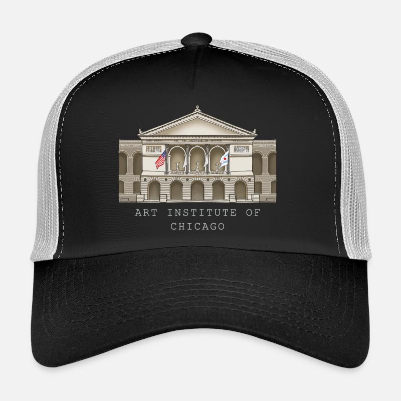 Chicago, musée d’art dessiné à la main Casquette trucker 