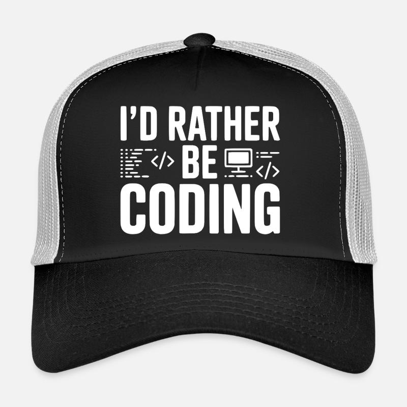 Ich würde lieber programmieren Trucker Cap