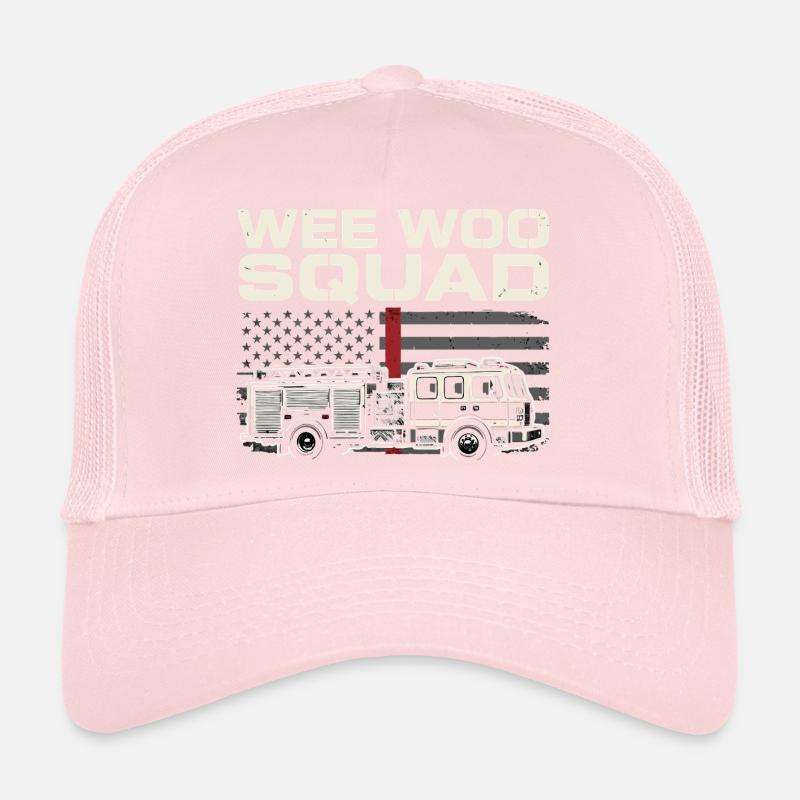 Wee Woo Squad Rescue Service Design Trucker Cap