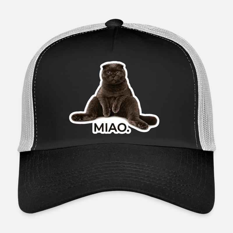 Der ultimative Scottish Fold Chill-Vibe – „Miao.“ Trucker Cap