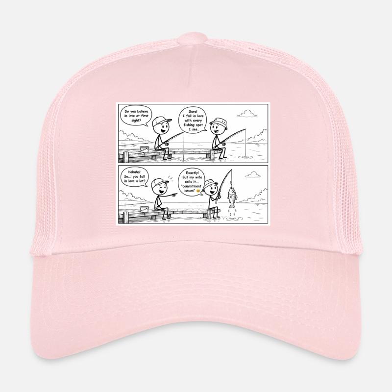 Hooked on Commitment Trucker Cap