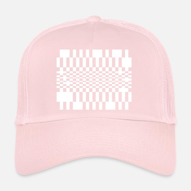 Optic Wave Grid Trucker Cap