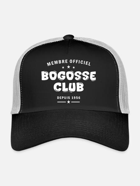 Bogosse club de puis 1956 anniversaire 70 ans - Casquette trucker  - noir/gris pierre - Devant