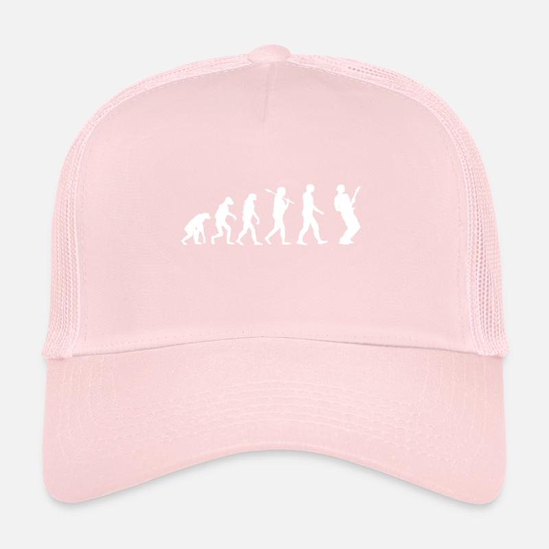 Gitarre Shirt · Evolution · Gitarrist · Geschenk Trucker Cap