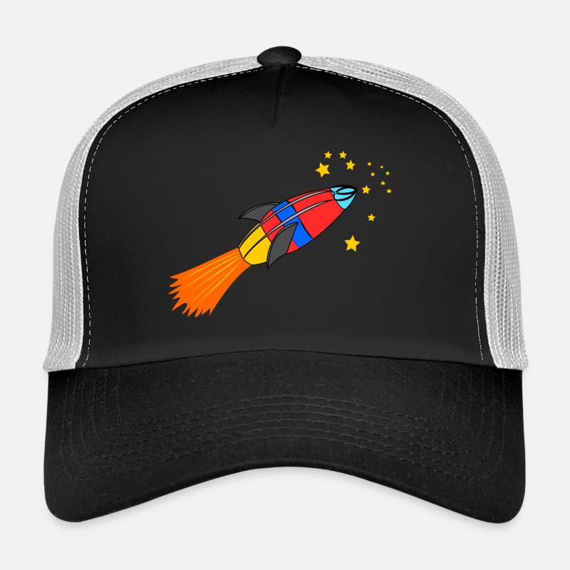 rocket - Trucker Cap - black/stone grey