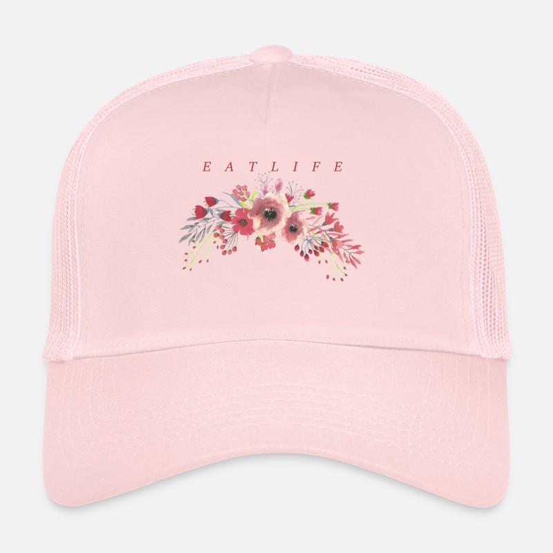 Flower pattern Trucker Cap