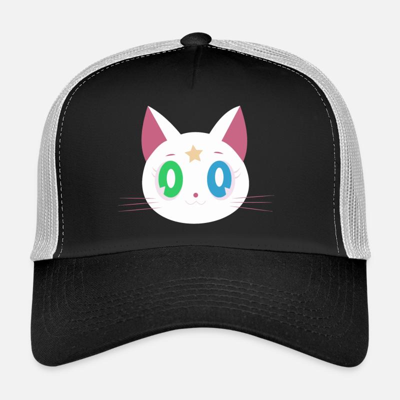 Lustige Katze - Trucker Cap - Schwarz/Steingrau