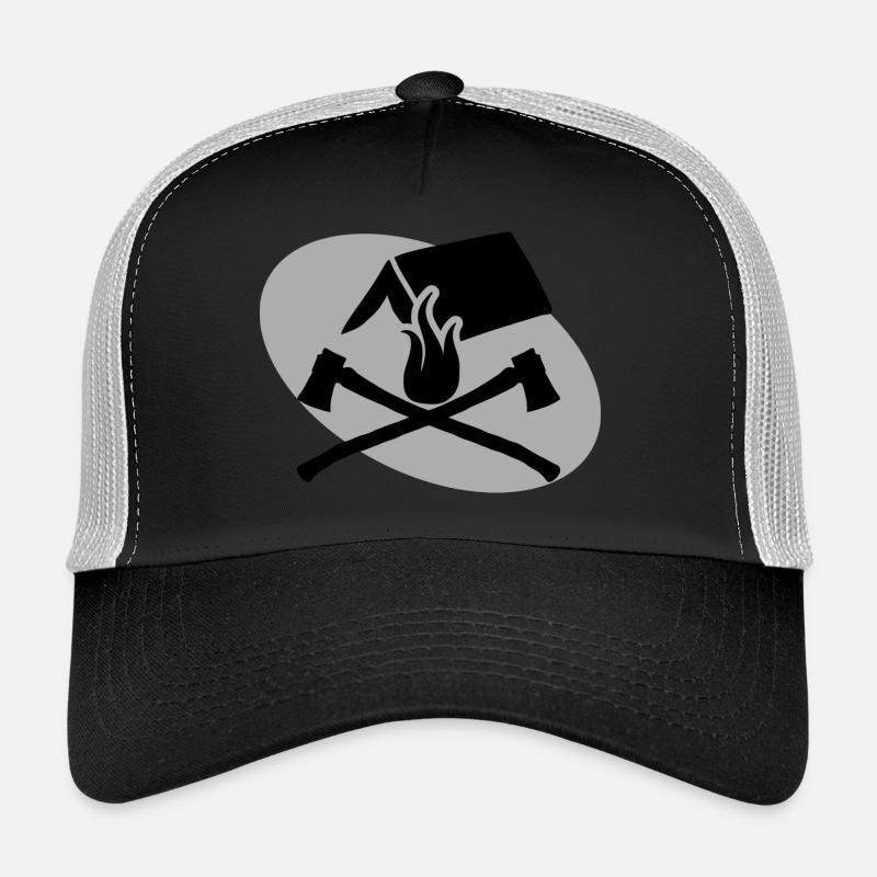 Axt Feuer Zelt Zelten Camping Geschenk Trucker Cap