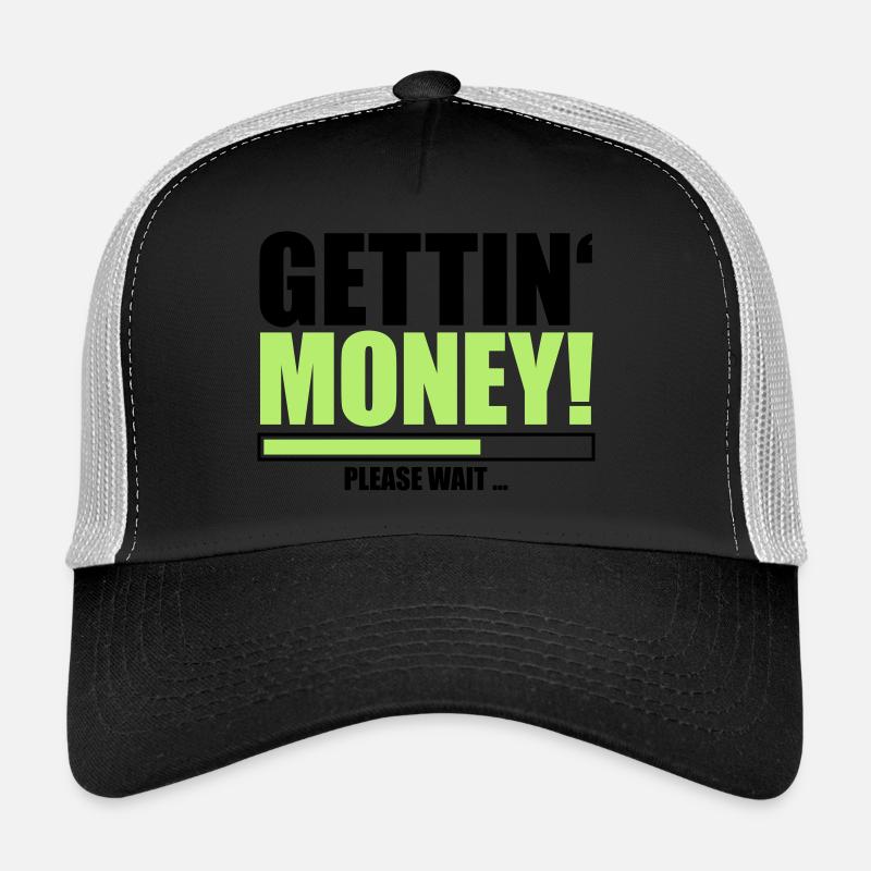 loading please weit lade ladebalken buendel geldsc Trucker Cap
