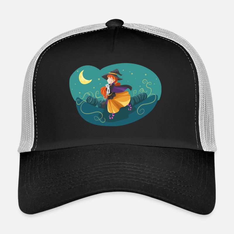 La nuit de la nuit de la lune de sorcière Casquette trucker 