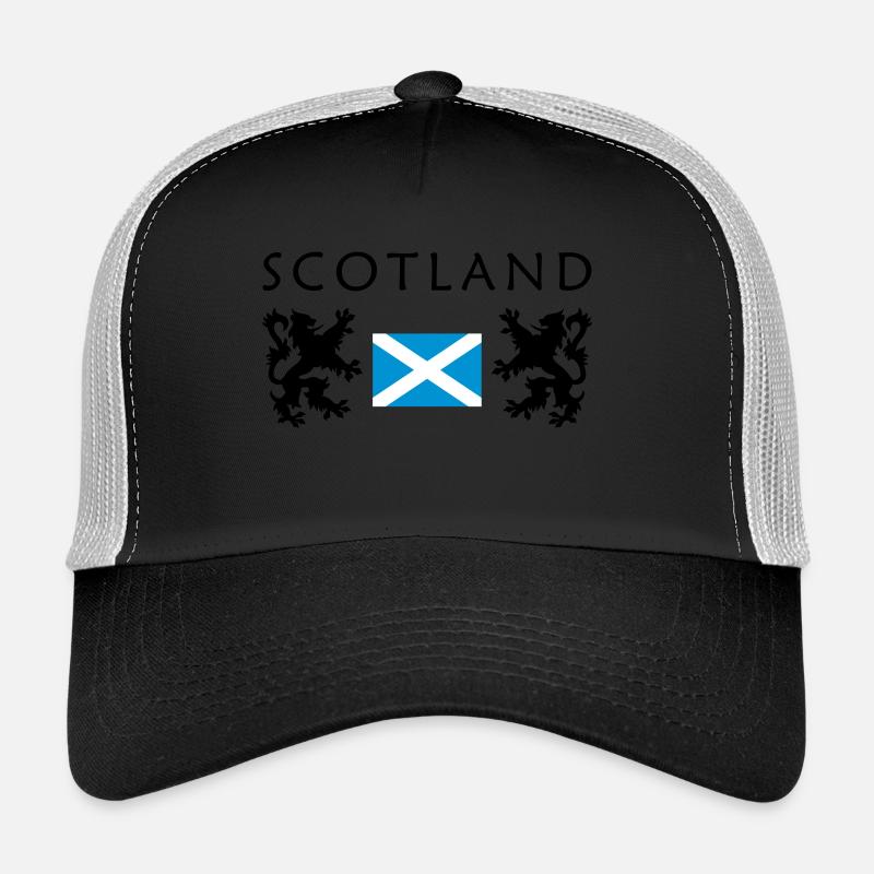 Flag scotland - Trucker-caps  - svart/steingrå
