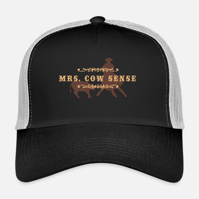 mrs_cowsense_neu - Trucker Cap - Schwarz/Steingrau