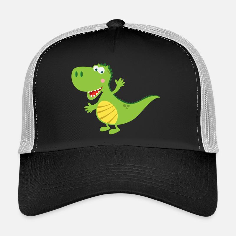 drache - Trucker Cap - Schwarz/Steingrau