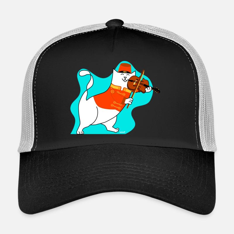 ROGER THE BANDSMAN - Trucker Cap - black/stone grey
