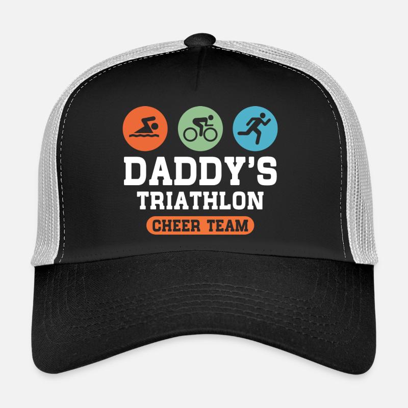 Triathlon Daddy - Trucker Cap - Schwarz/Steingrau