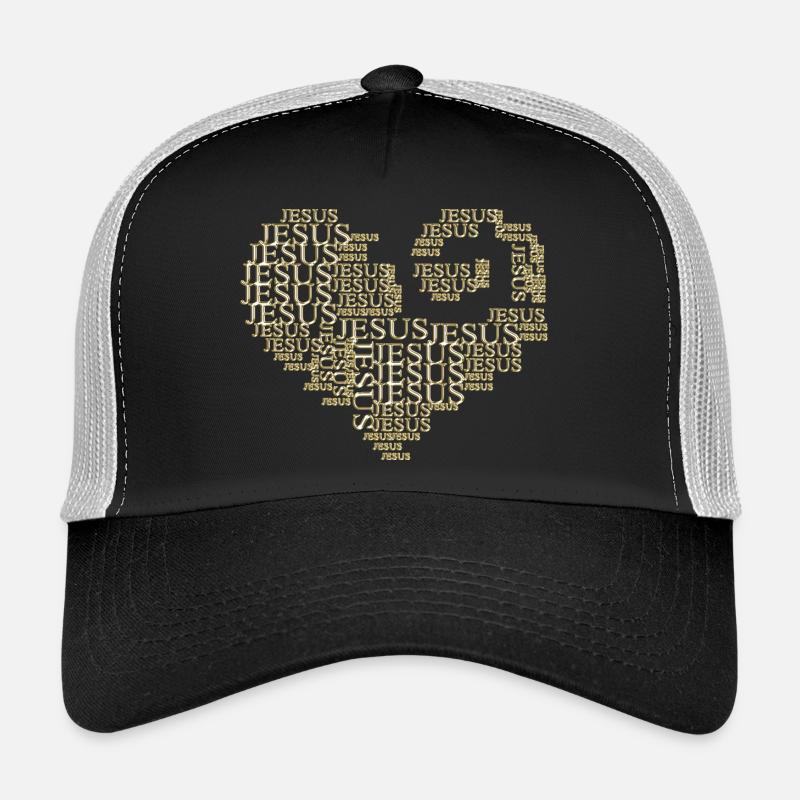 Aimer Jésus - Coeur Casquette trucker 