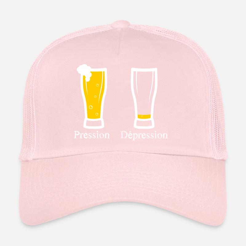 pression - depression - bière Casquette trucker 