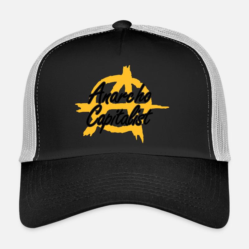 (Anarcho-) Capitalisme 2 - Casquette trucker  - noir/gris pierre