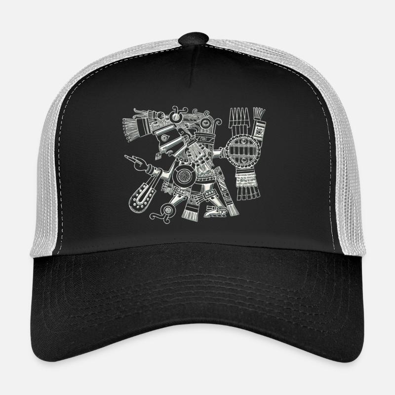 Maya Gott, Mexiko, Krieger, Illustration, Indianer Trucker Cap