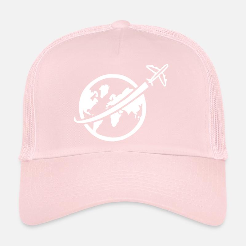 Avion avec globe-globe Casquette trucker 