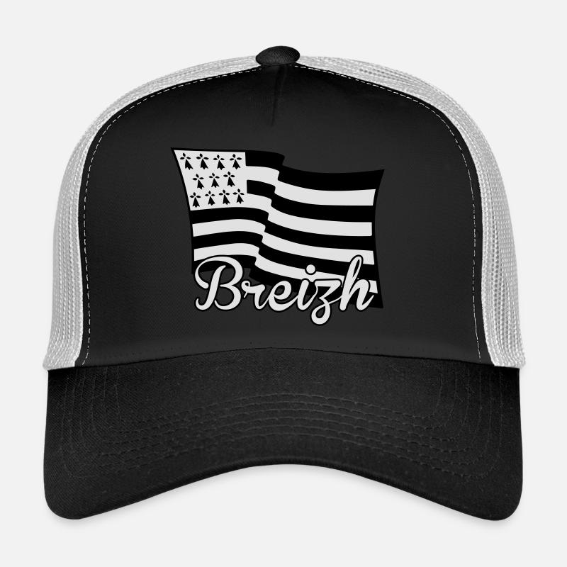 Bretagne Breizh drapeau Casquette trucker 