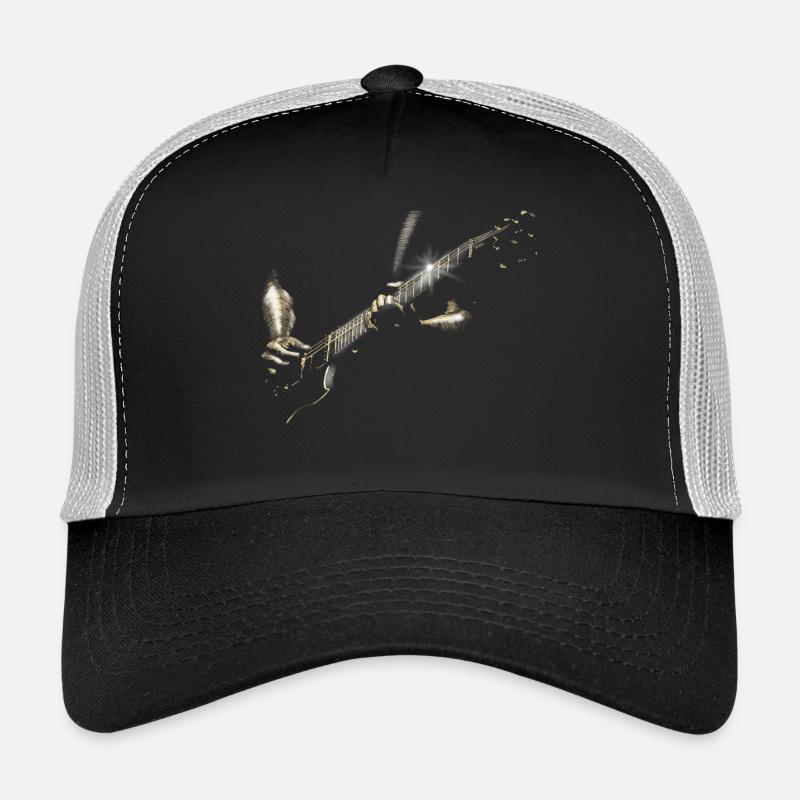 gitarre - Trucker Cap - Schwarz/Steingrau