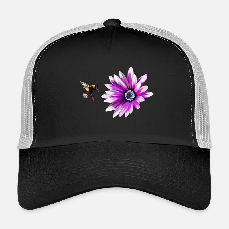 Bumblebee and flower Casquette trucker 