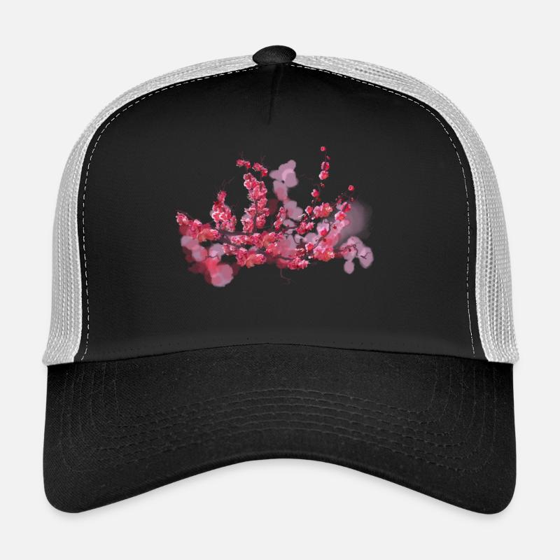 sakura - Trucker Cap - Schwarz/Steingrau