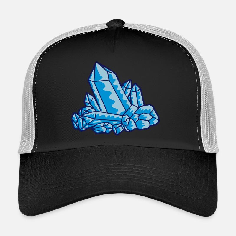Cristal gemme bleu Casquette trucker 