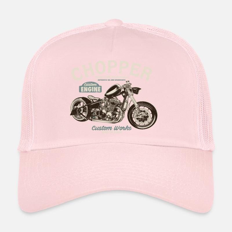 Chopper Custom Engine Trucker Cap