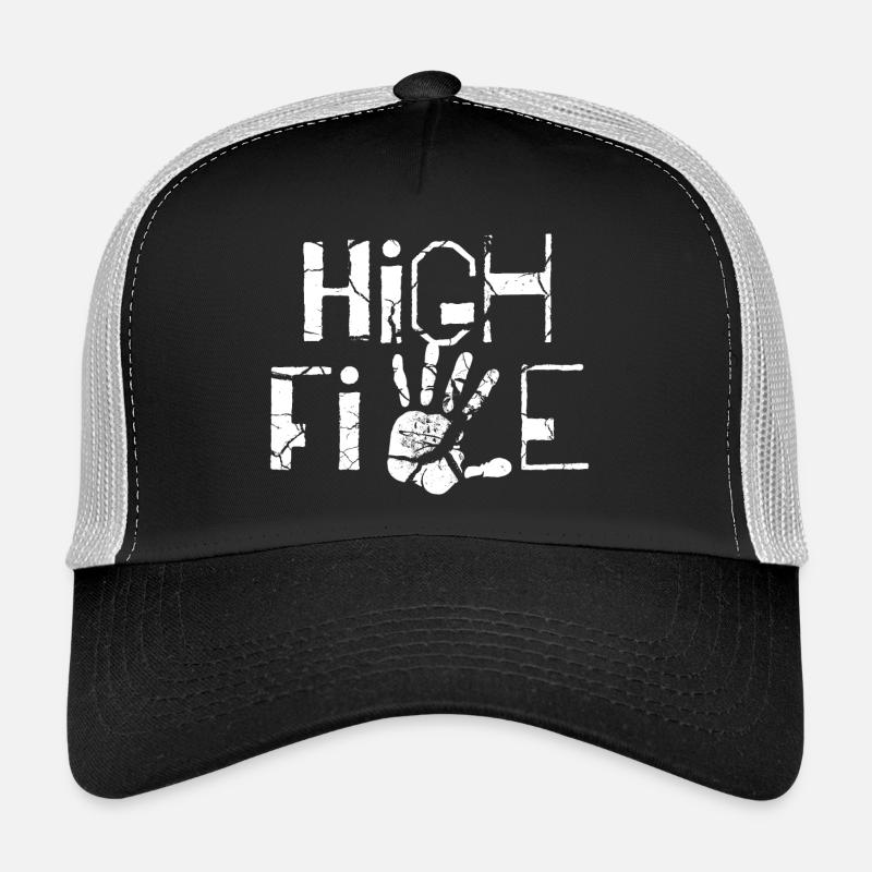 5 geburtstag junge mädchen spruch - Trucker Cap - Schwarz/Steingrau