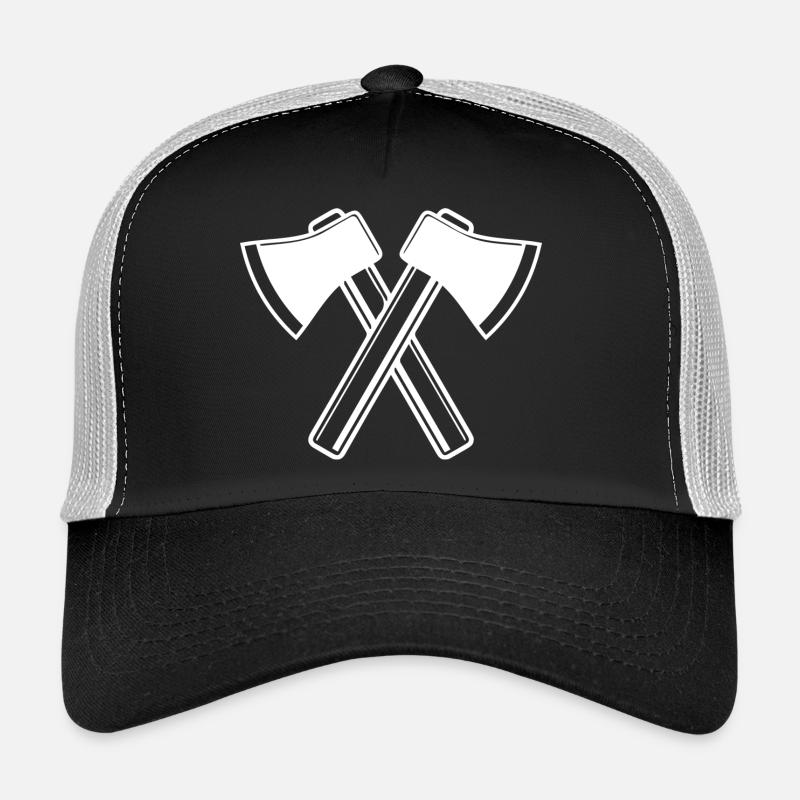 Axe Axes Bûcheron Forestier Casquette trucker 