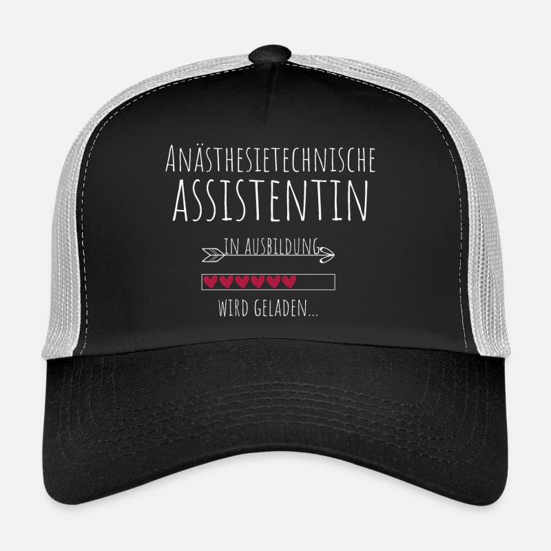 Anästhesietechnische Assistentin in Ausbildung - Trucker Cap - Schwarz/Steingrau