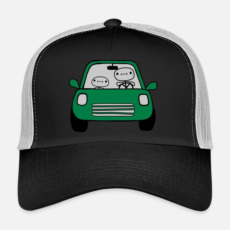 Papa Kind Auto - Trucker Cap - Schwarz/Steingrau