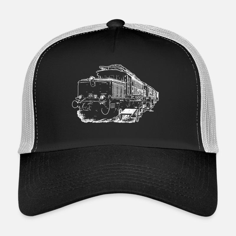 E94 Zug Das Krokodil - Trucker Cap - Schwarz/Steingrau