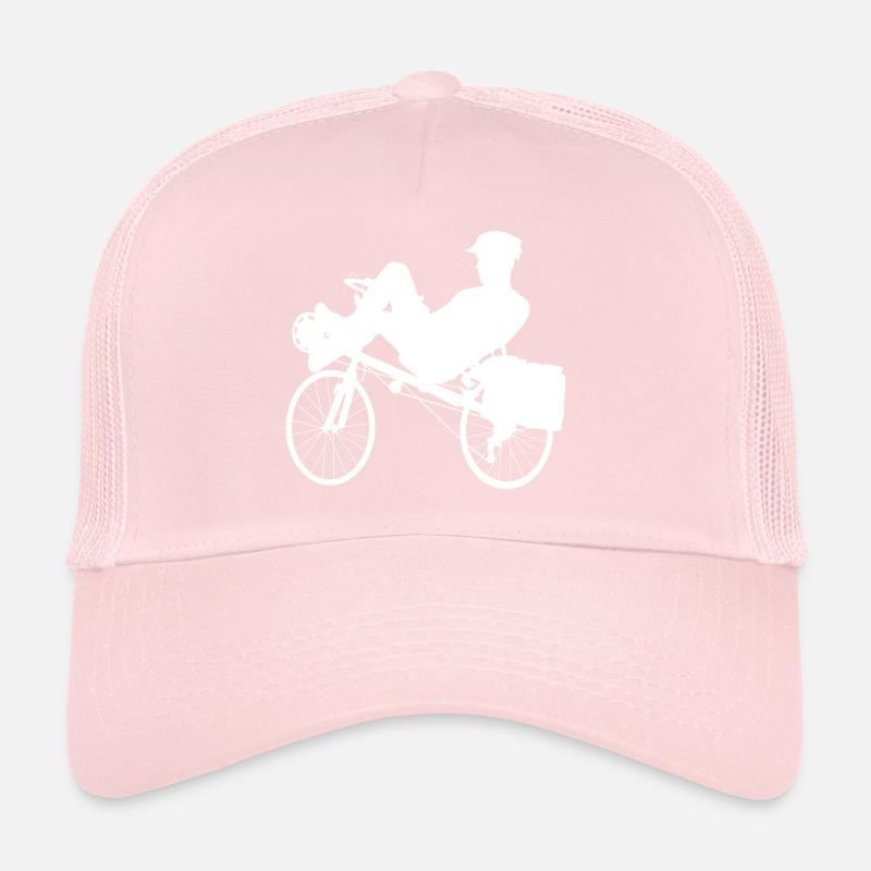 couché blanc Casquette trucker 