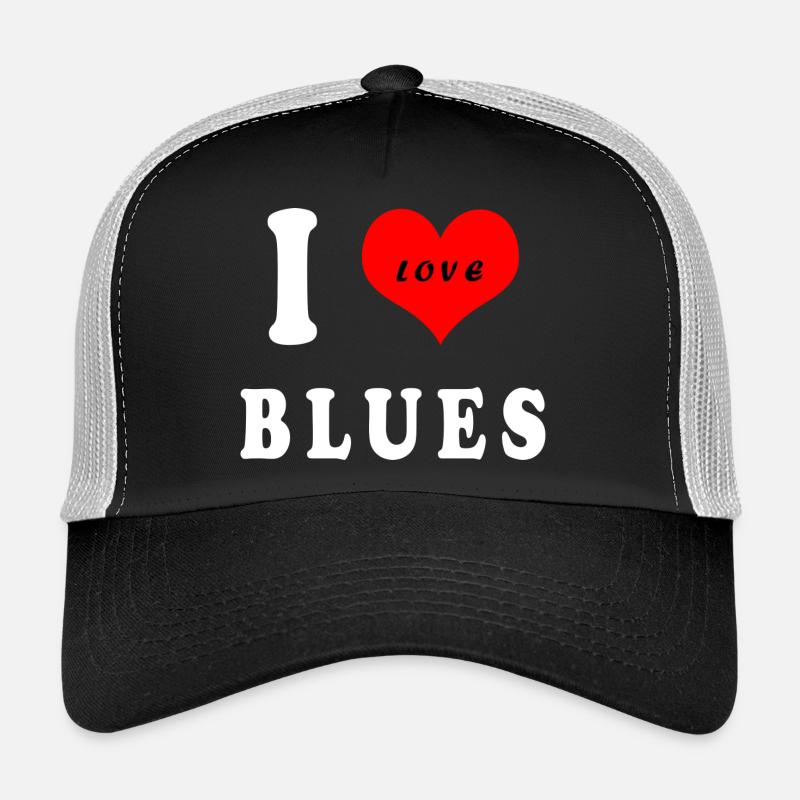 J'adore le blues Casquette trucker 