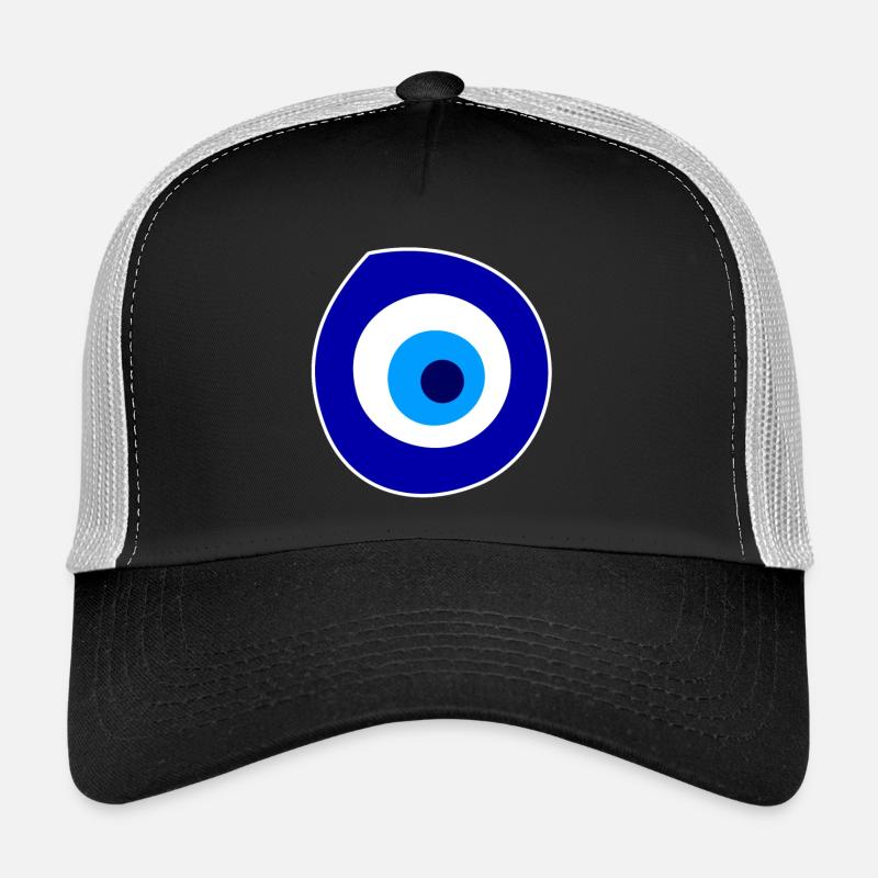 evil eye symbol - Trucker Cap - black/stone grey