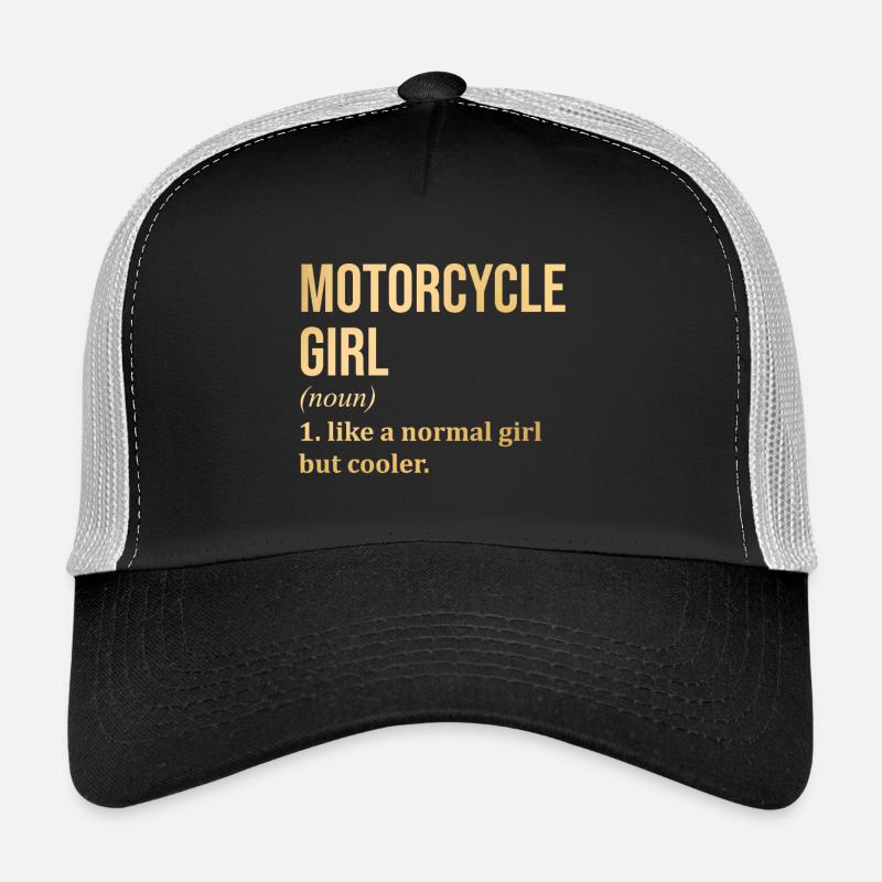 Motorrad Mädchen Lustiger Spruch Trucker Cap