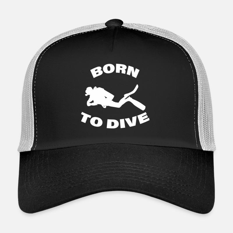 BORN TO DIVE Trucker Cap